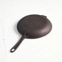 Smithey Ironware No. 10 Cast Iron Chef Skillet -Barbeque Tool Shop 10C Angle Back 720x bf155b46 8b87 4a67 aa2f 489fc00ff740
